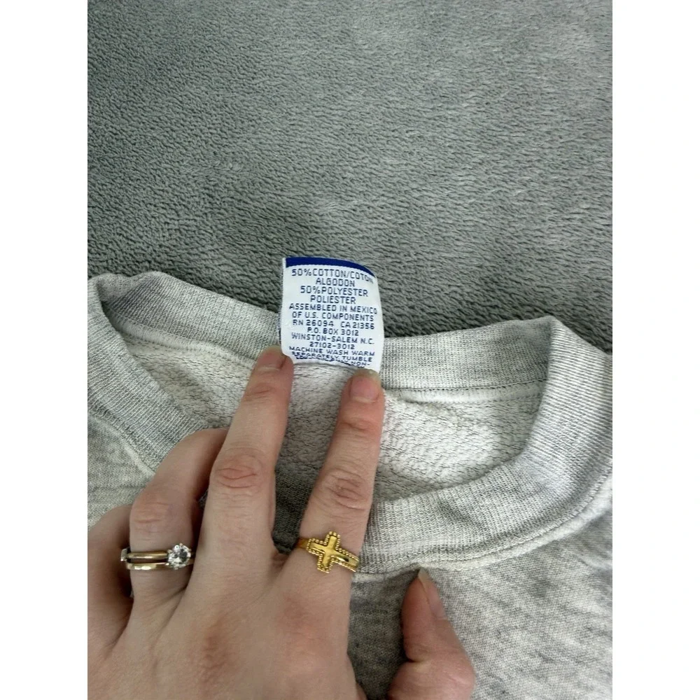 Vintage Miami University Redhawks Sweatshirt Men's Size 2XL Gray - Picture 6 of 10